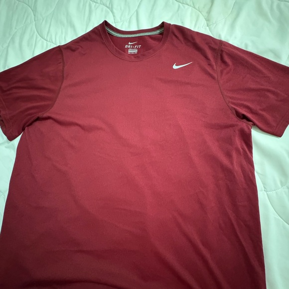 Nike Men's Maroon Dri-FIT Tee - Picture 1 of 2